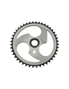 Steel Chainring Zt7a-d 1/2 X 1/8 44t Chrome/Black.
